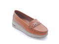 Women's Synthetic Slip-On Loafer — Tan