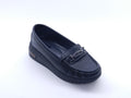 Women's Synthetic Slip-On Loafer — Black