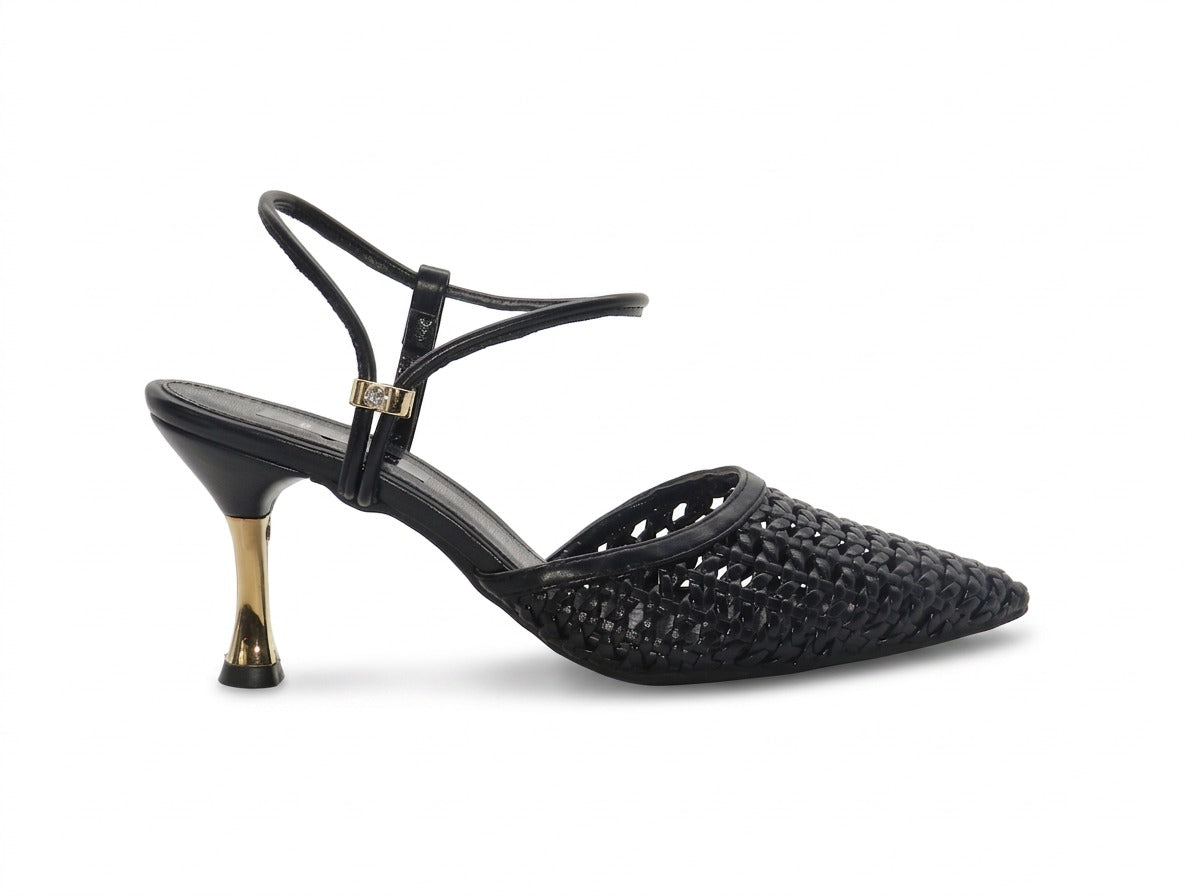Women's Woven Slingback Sabot — Black​