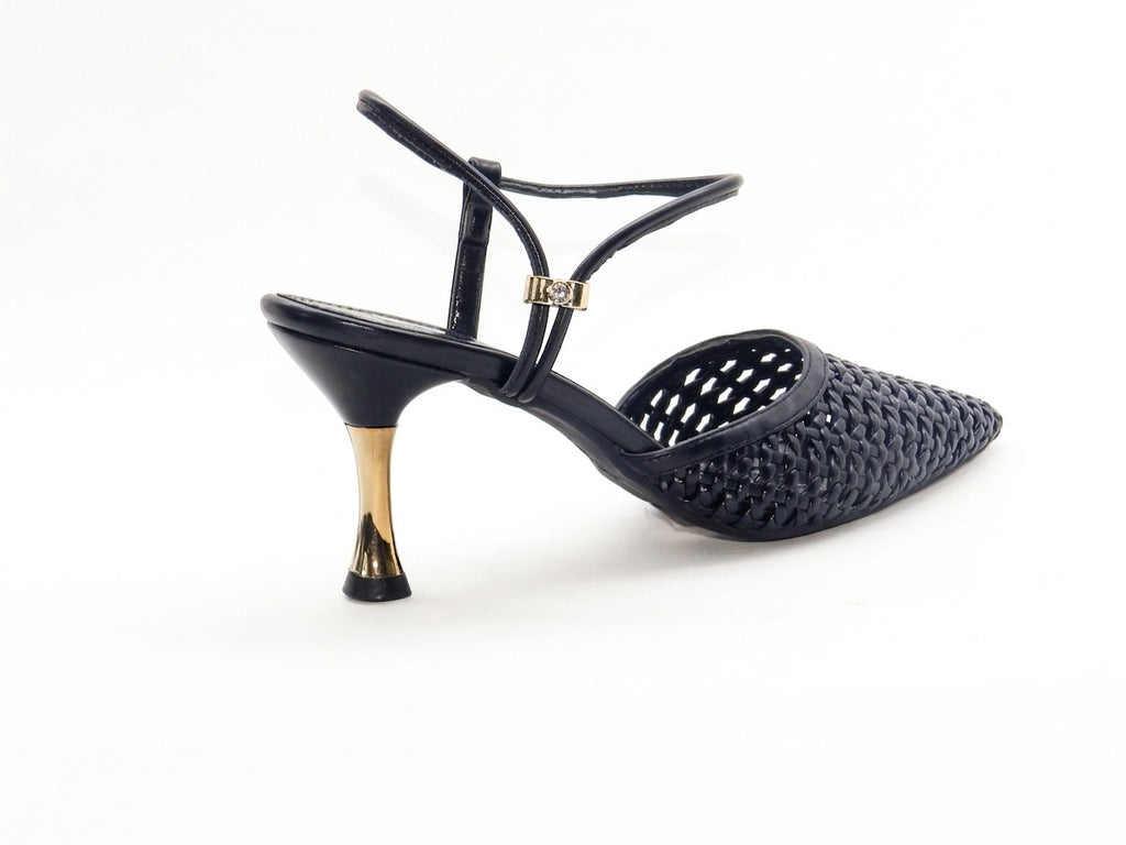 Women's Woven Slingback Sabot — Black​