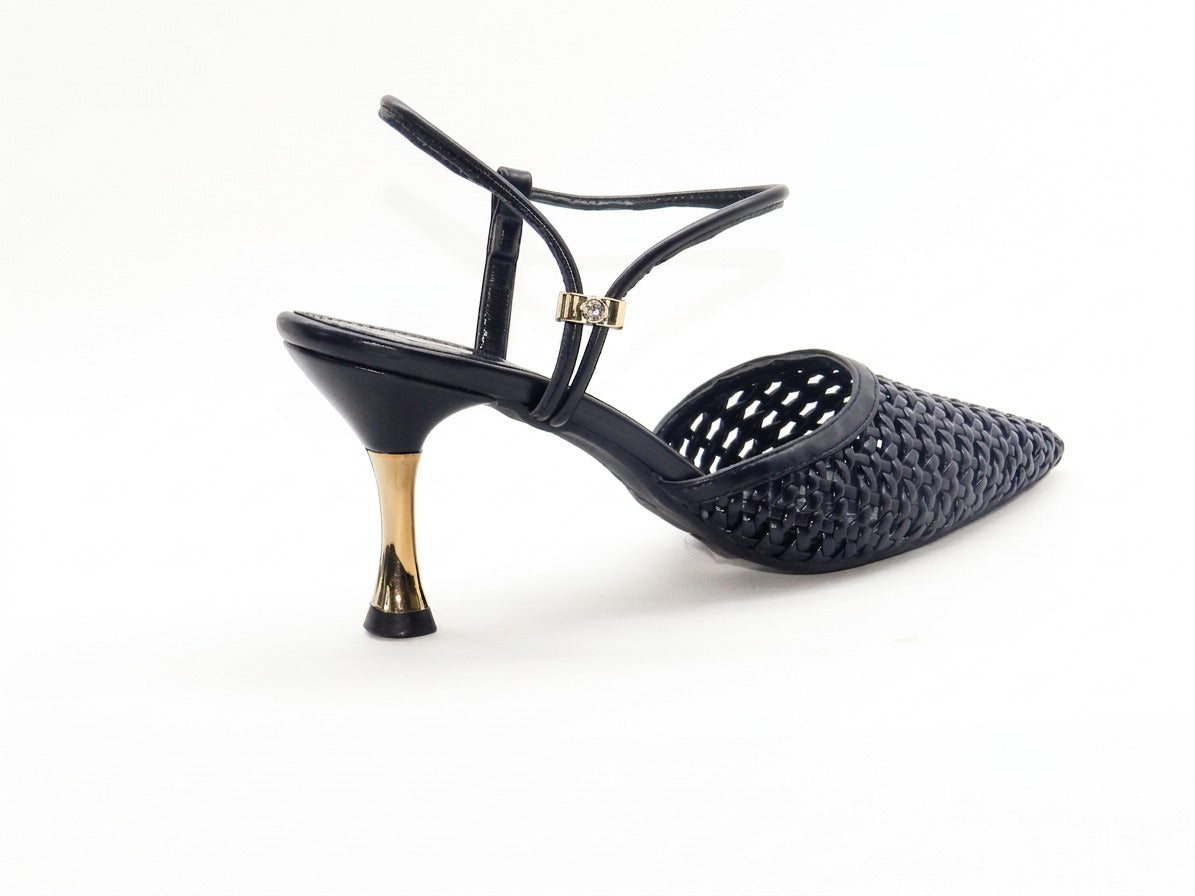 Women's Woven Slingback Sabot — Black​