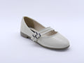 Women's Synthetic Slip-On Ballerina — Beige