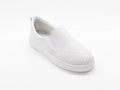 Women's Woven Slip-On Sneaker — White​