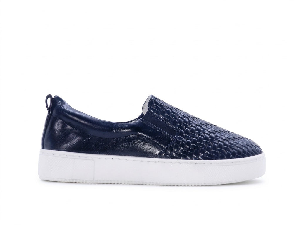 Women's Woven Slip-On Sneaker — Black​