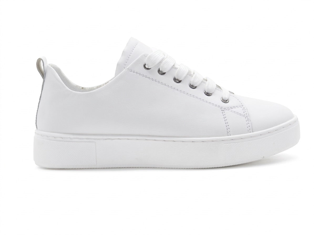 Women's Synthetic Low-Top Sneaker — White​