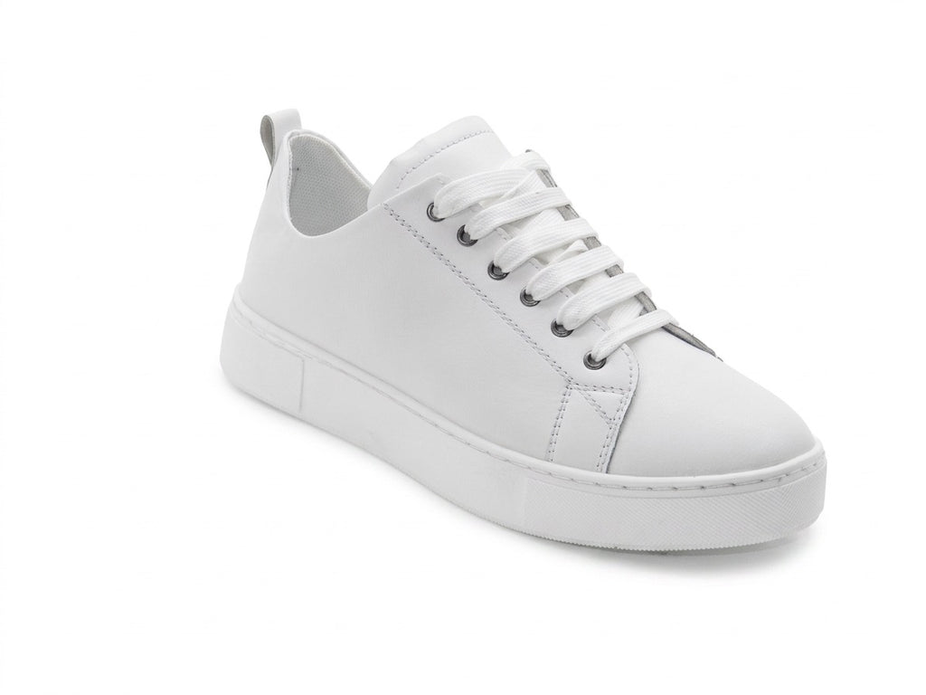 Women's Synthetic Low-Top Sneaker — White​