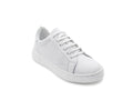 Women's Faux Leather Lace-Up Sneaker — White​