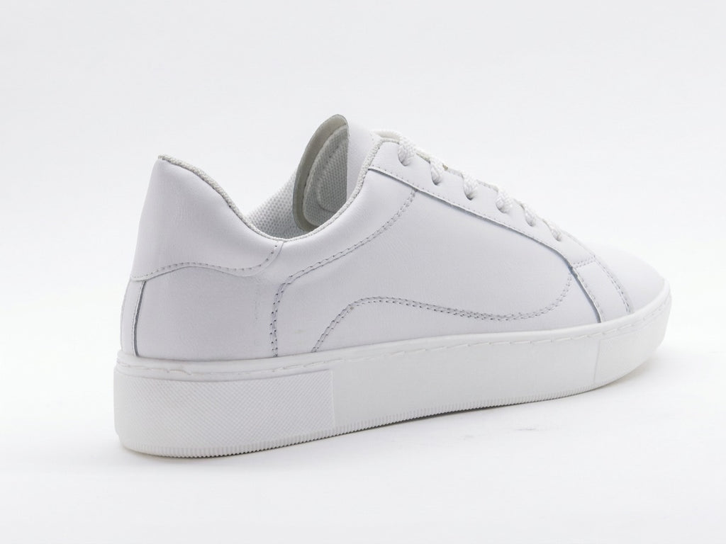 Women's Synthetic Lace-Up Sneaker — White​