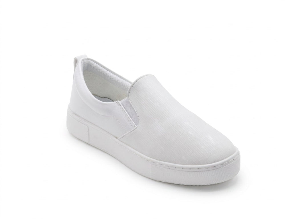 Women's Synthetic Slip-On Sneaker — White​