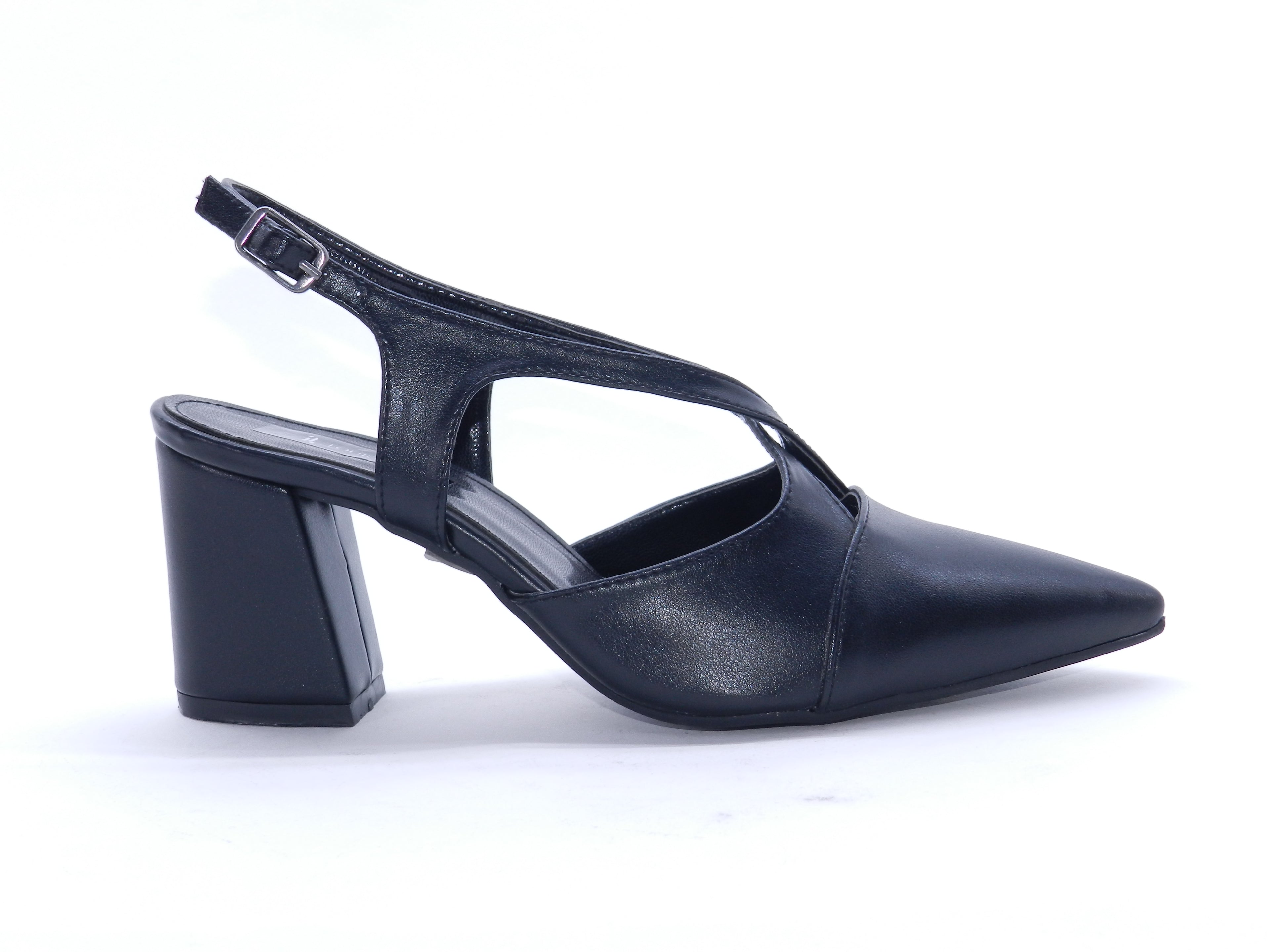 Women's Faux Leather Slingback Sabot — Black
