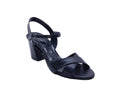 Women's Metallic Strappy Block Heel Sandal — Black​