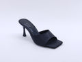 Women's Shimmer Slip-On Heeled Slipper — Crystal Black