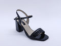 Women's Patent Strappy Block Heel Sandal — Patent Black