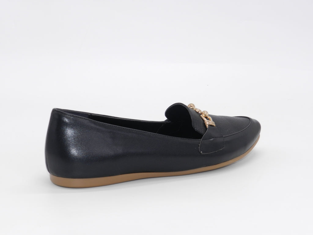 Women's Textured Slip-On Ballerina — Lizard Black