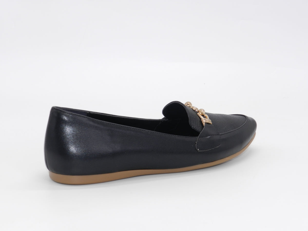 Women's Textured Slip-On Ballerina — Lizard Black