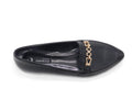 Women's Textured Slip-On Ballerina — Lizard Black
