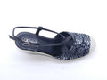 Women's Synthetic Wedge Espadrille Sandal — Black