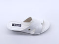 Women's Faux Leather Wedge Slippers — White