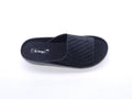 Women's Textured Wedge Slipper — Black