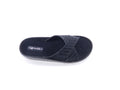 Women's Glitter Wedge Slip-On Slipper — Black