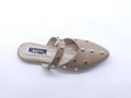Women's Synthetic Studded Sabot — Coffee