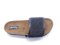 Women's Embellished Slip-On Slipper — Black