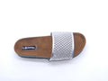 Women's Embellished Slip-On Slipper — Silver