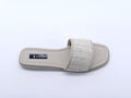 Women's Woven Flat Slipper — Beige
