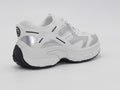 Women's Mesh Chunky Sneaker — White/Silver