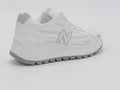 Women's Synthetic Mesh Chunky Sneaker — White
