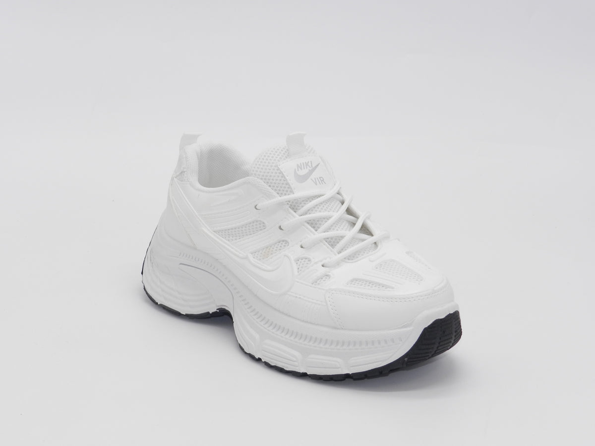 Women's Synthetic Chunky Sneaker — White