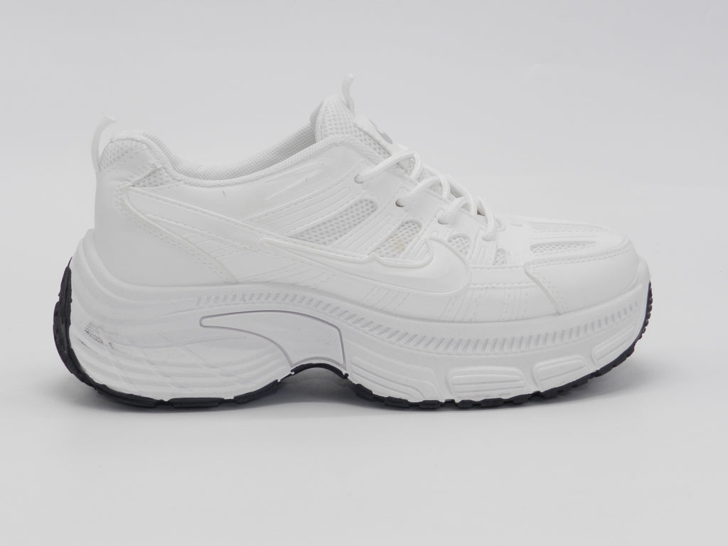 Women's Synthetic Chunky Sneaker — White