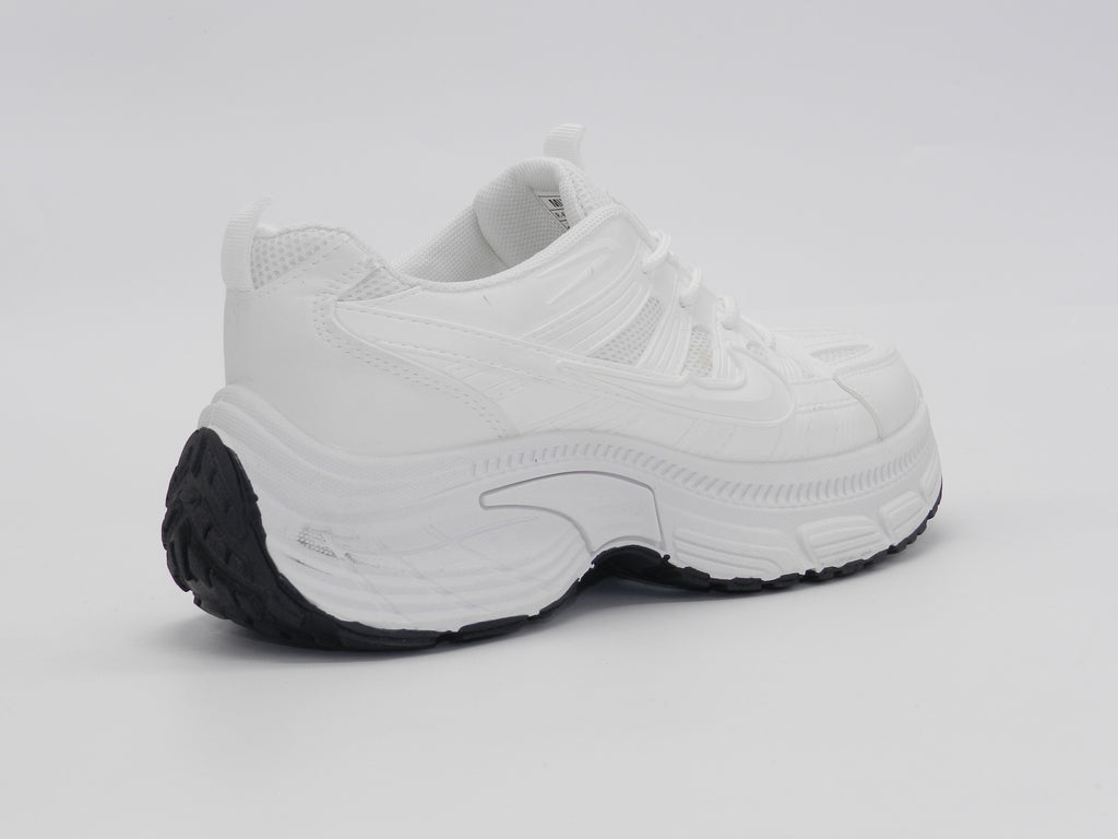 Women's Synthetic Chunky Sneaker — White