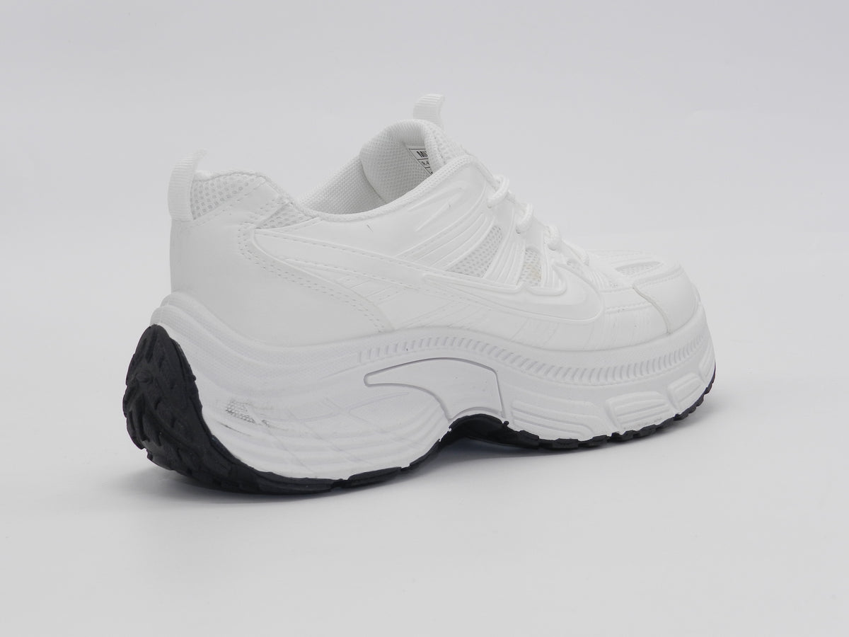 Women's Synthetic Chunky Sneaker — White