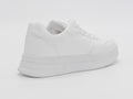 Women's Synthetic Lace-Up Sneaker — White