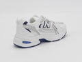 Women's Mesh Lace-Up Sneakers — White/Navy