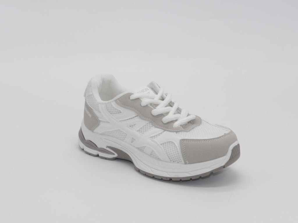 Women's Mesh Lace-Up Sneaker — White