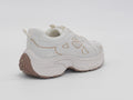 Women's Synthetic Chunky Sneaker — Beige