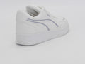 Women's Faux Leather Lace-Up Sneaker — White