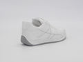 Women's Faux Leather Lace-Up Sneakers — White