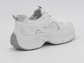 Women's Mesh Chunky Sneaker — White/Rose