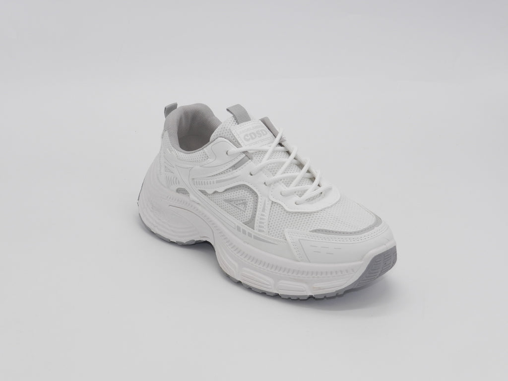 Women's Mesh Chunky Sneaker — White