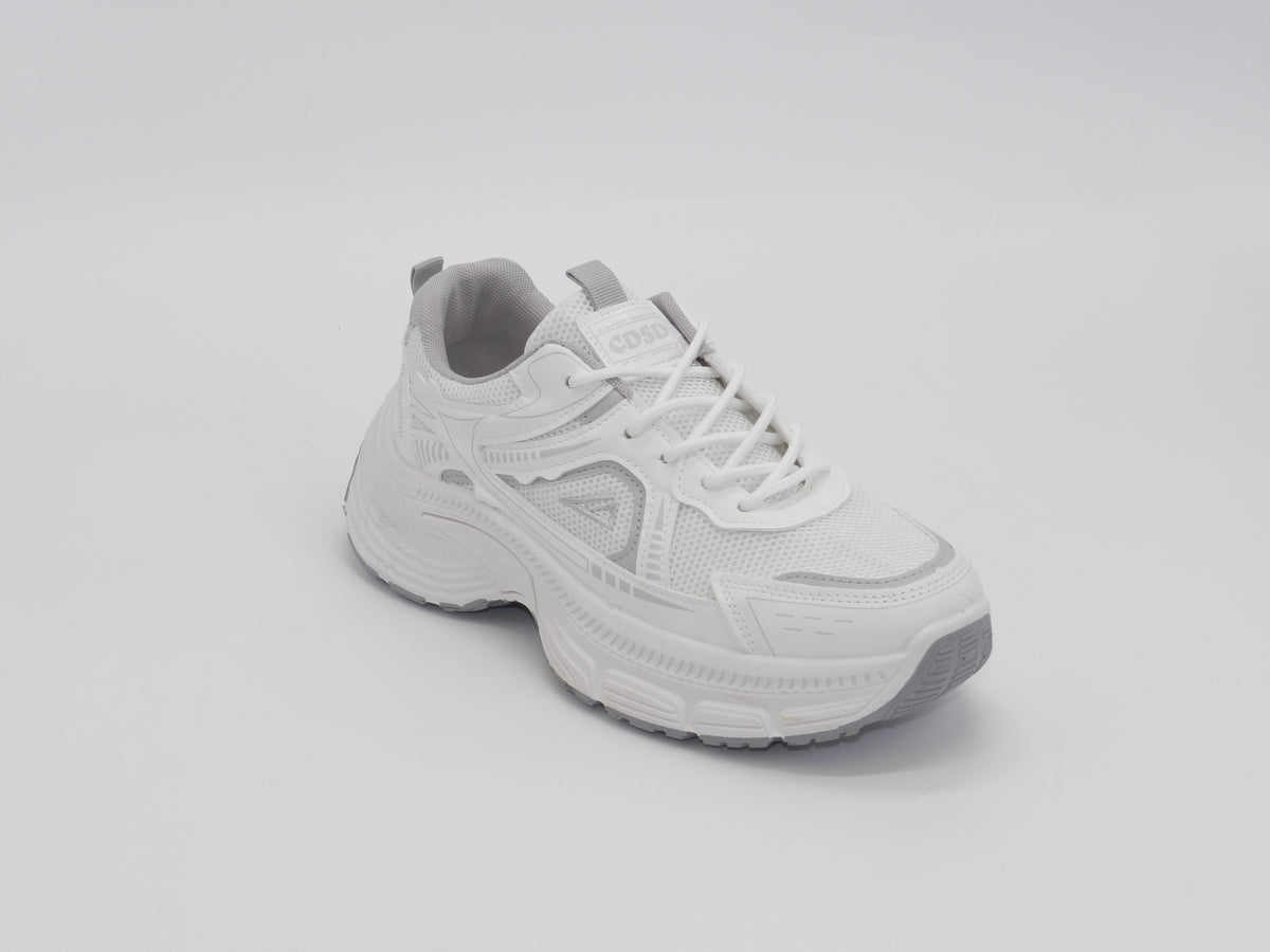Women's Mesh Chunky Sneaker — White