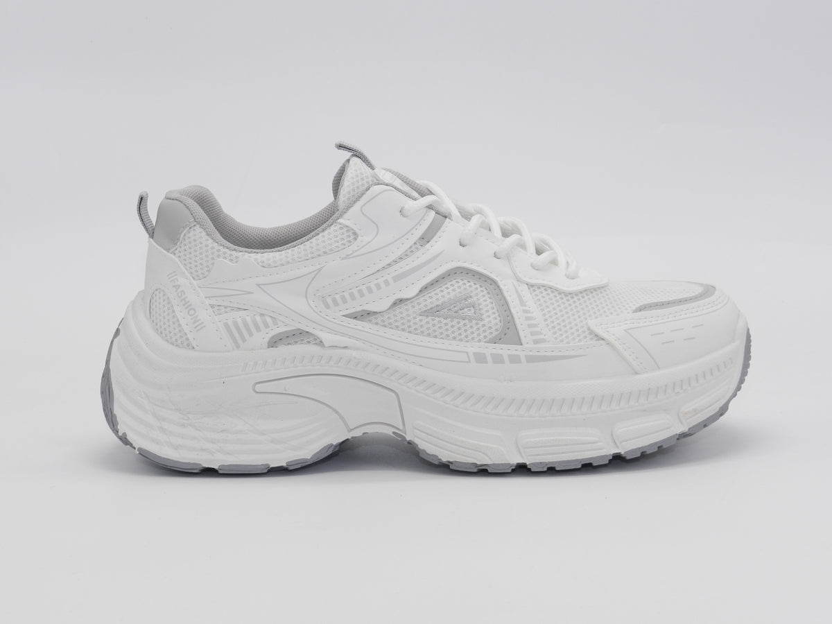 Women's Mesh Chunky Sneaker — White