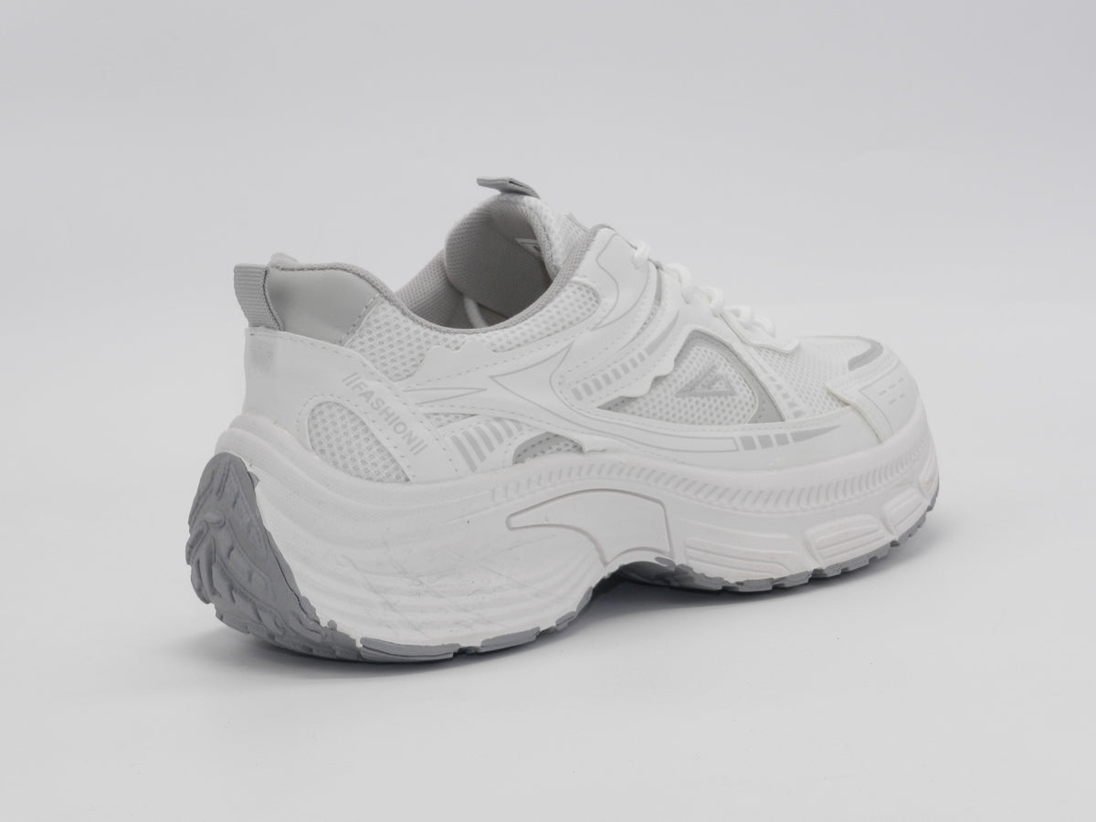 Women's Mesh Chunky Sneaker — White