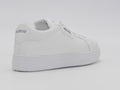 Women's Faux Leather Lace-Up Platform Sneaker — White