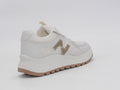 Women's Mesh Lace-Up Sneakers — Beige