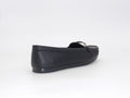 Women's Faux Leather Slip-On Loafer — Black