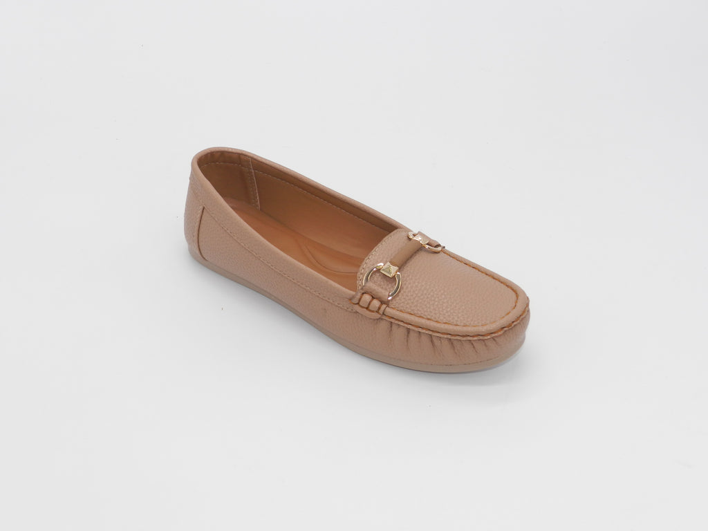 Women's Textured Slip-On Flat — Coffee