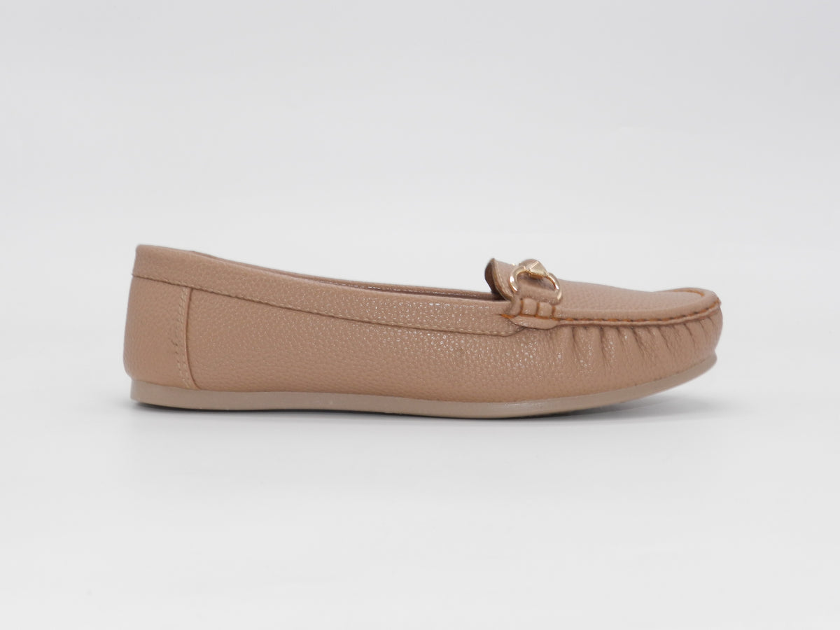 Women's Textured Slip-On Flat — Coffee